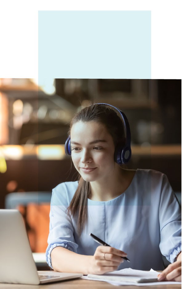 person using laptop pen